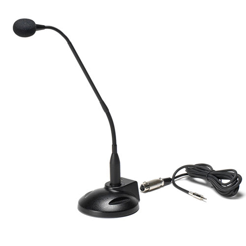 VEC GN-1 18 Inch Professional Uni-Direction Noise Canceling Gooseneck Microphone with 10 FT Cord and 3.5mm Mono Plug