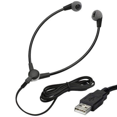 VEC SH-55-USB Wishbone Y-shaped USB Transcription Headset with 5ft. Cord