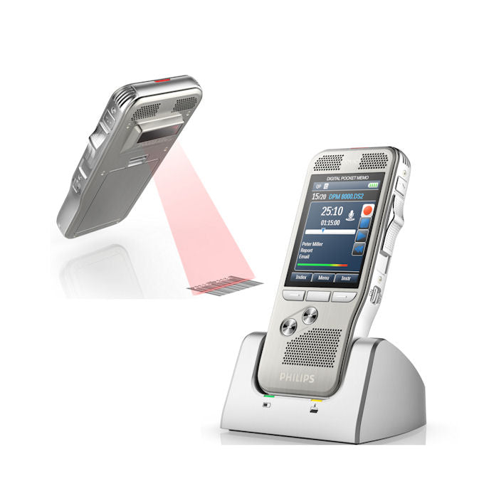 Philips DPM8500 Digital Pocket Memo with intergraded Barcode Scanner