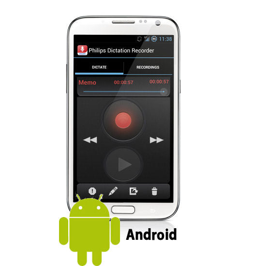 Philips LFH0747 SpeechExec Dictation Recorder App for Android Dictation Hub License ( 1 Year License)
