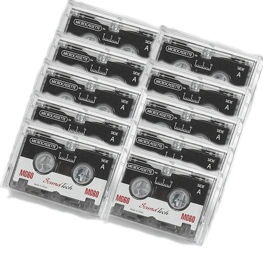 VEC MC45-10 45 Minute Microcassettes 10 Pack