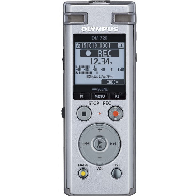 Olympus DM-720 4 GB Expandable Digital Voice Recorder with Tresmic 3 Microphone