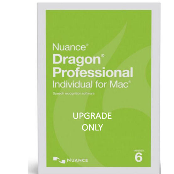 Nuance SN-S681A-K1A-6.0 Dragon Professional Individual For Mac Version 6.0 Upgrade from Dragon for Mac Version 5.0 - Upgrade Only Electronic Download