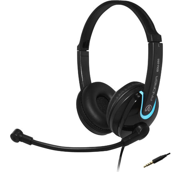 Andrea Communications C1-1030000-25 (EDU-255M) On-Ear Stereo Mobile Headset