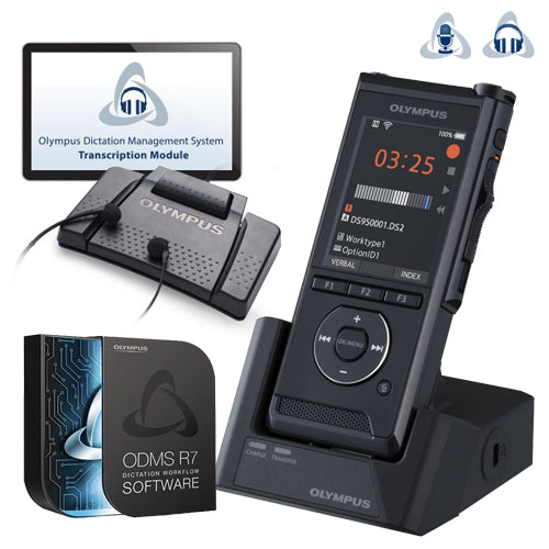 Olympus DS-9500 Professional Digital Voice Recorder with AS-9000 Transcription Kit
