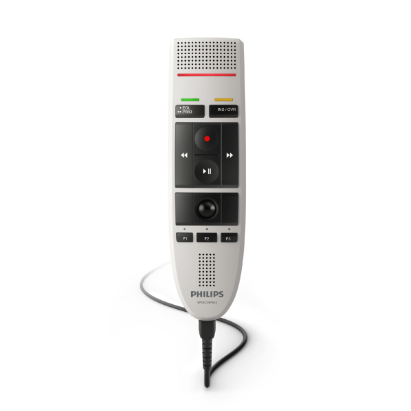 Philips LFH3200/01 SpeechMike III Pro (Push Button Operation) USB Professional PC-Dictation Microphone