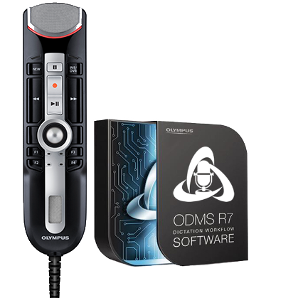 Olympus RM-4010P RecMic II USB Professional PC-Dictation Microphone with ODMS R7 Software