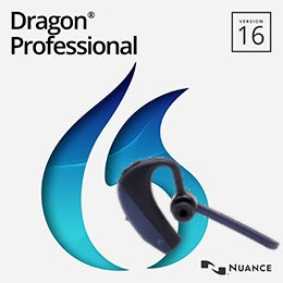 Nuance DP09A-GN9-16.0 Dragon Professional 16 Speech Recognition Software with Wireless Bluetooth Headset and USB Dongle