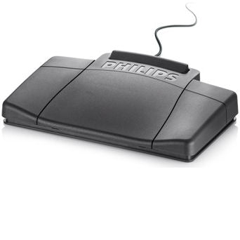 Philips LFH2310 USB Foot Control 3-Pedal Philips-Style Foot Control for Digital Systems