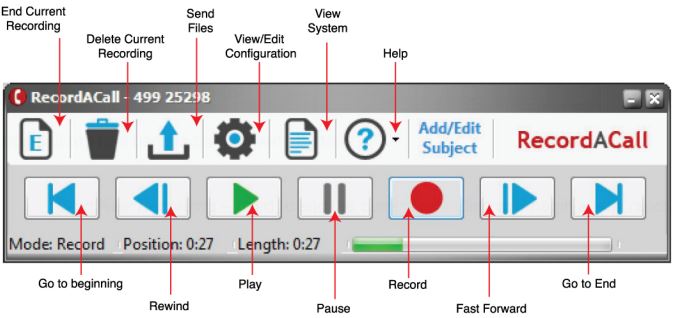 VEC RecordACall Telephone call Recording Software for Windows (RAC)