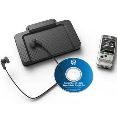 Philips DPM6700/02 Digital Pocket Memo Range Recorder Starter Set with SpeechExec Version 10 Starter-Set Workflow Software and Push Button Operation