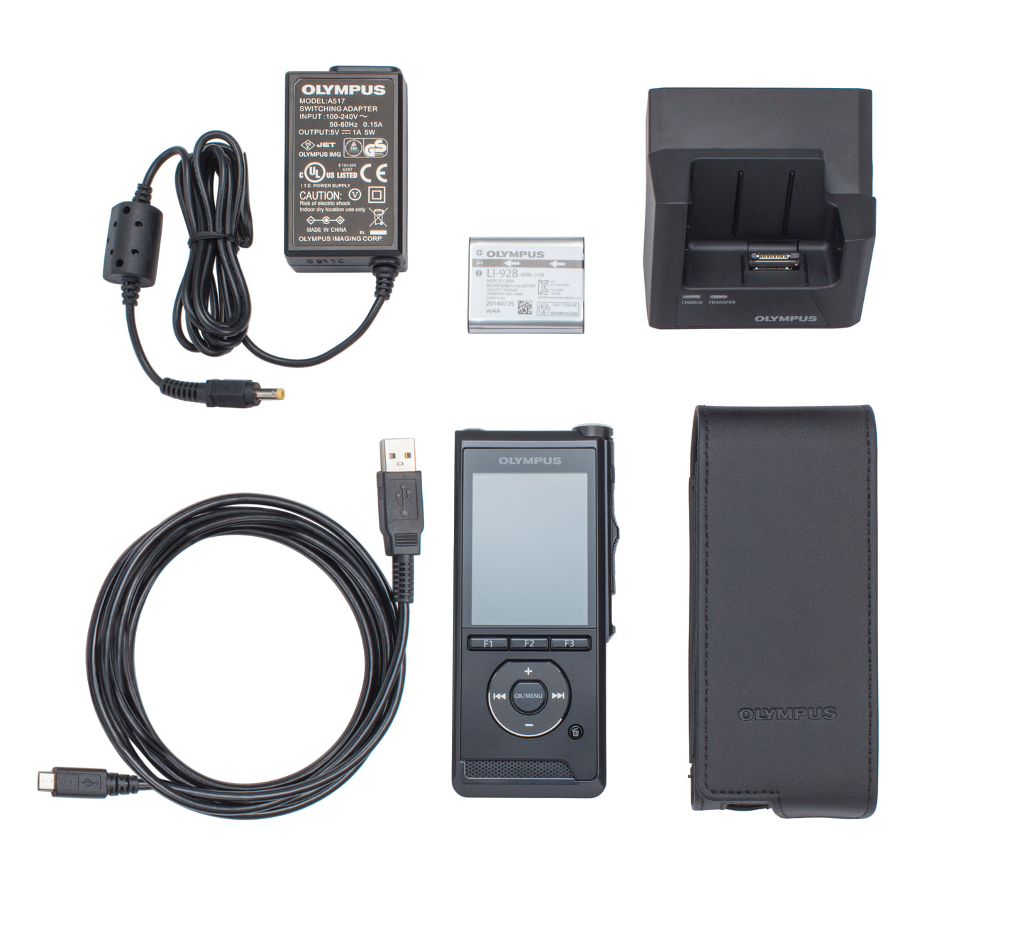Olympus DS-9500IT Professional Dictation Wi-Fi Recorder, Slide Switch function, No Software