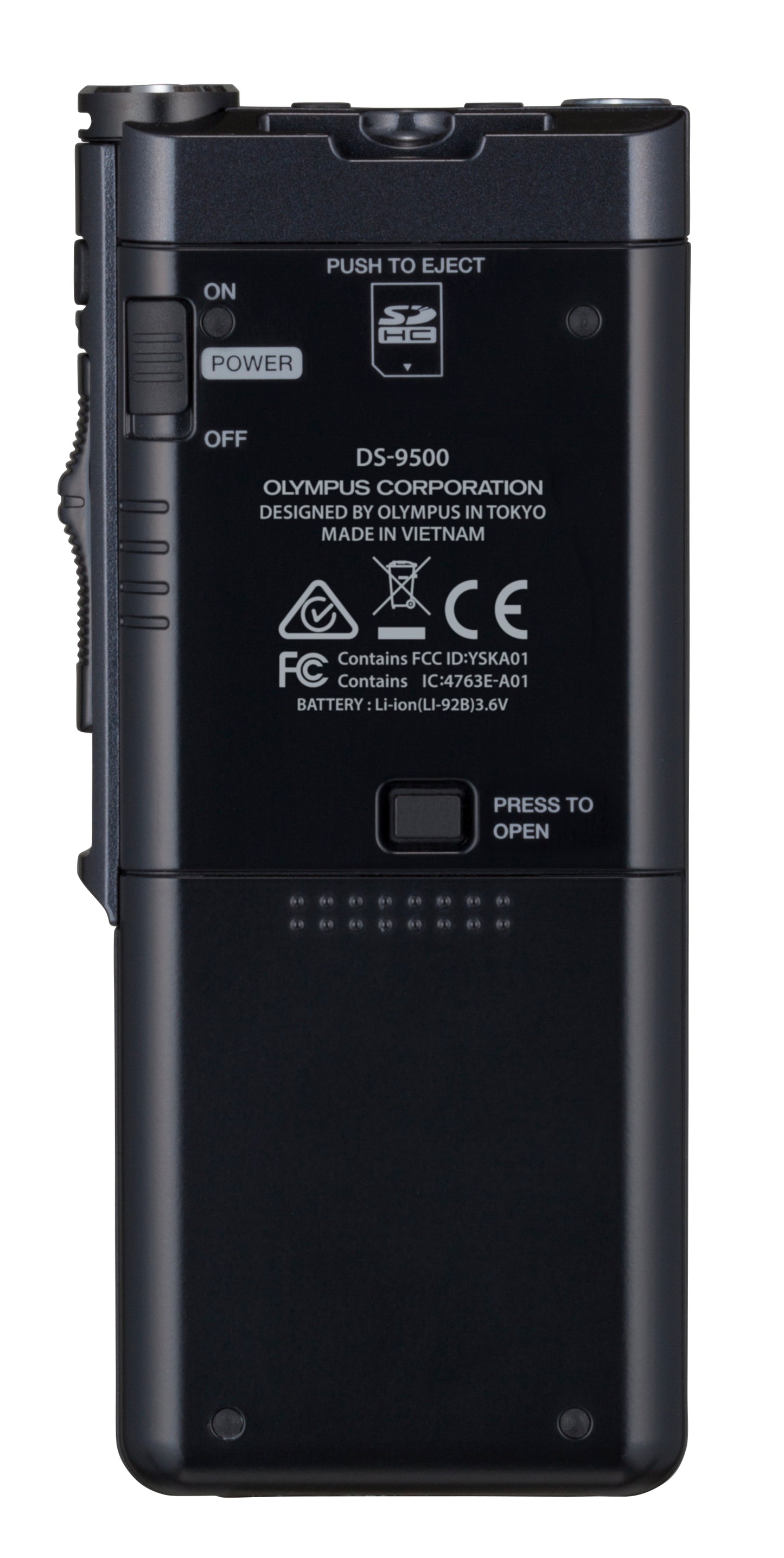 Olympus DS-9500IT Professional Dictation Wi-Fi Recorder, Slide Switch function, No Software