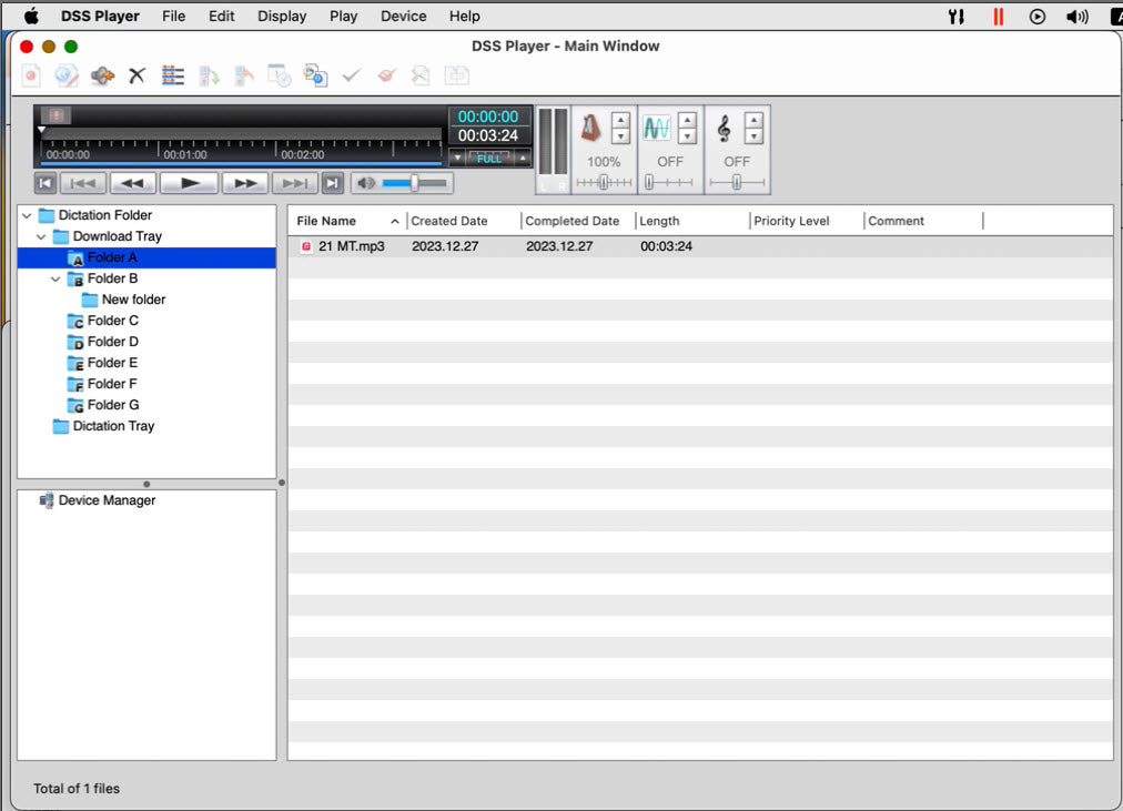 Olympus AS-9001-Mac DSS Player Dictation/Transcription Module - Electronic Download Software and License for Mac OS
