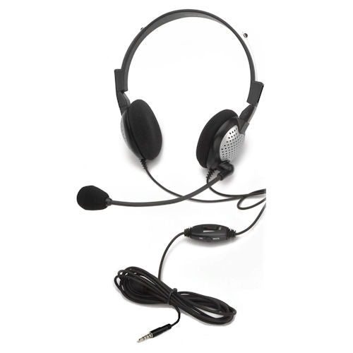 Andrea Communications C1-1022400-25 (NC-185M) On-Ear Stereo Mobile Headset with noise-canceling microphone