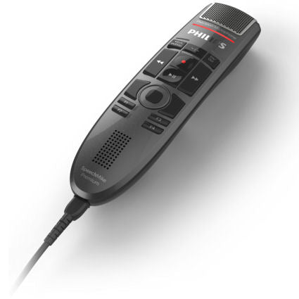 Philips SMP3800 SpeechMike Premium Touch Precision USB Microphone with Integrated Barcode Scanner - Push Button Operation
