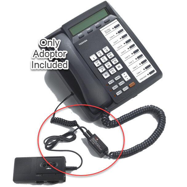 VEC TRX-20/3.5 Telephone Record Coupler with 3.5mm Plug & 3' Cord