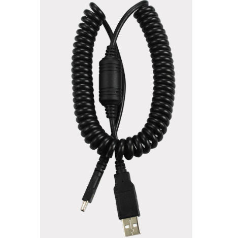 DWD ZYBDC-BK Replacement 8 ft. USB Coiled Cord Cable for SpeechMike III, SpeechMike Premium, SpeechMike Premium Touch