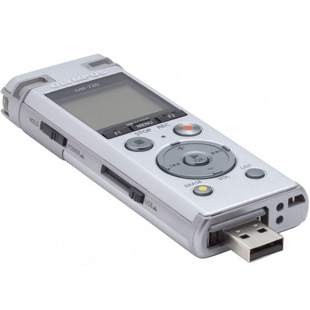 Olympus DM-720 4 GB Expandable Digital Voice Recorder with Tresmic 3 Microphone