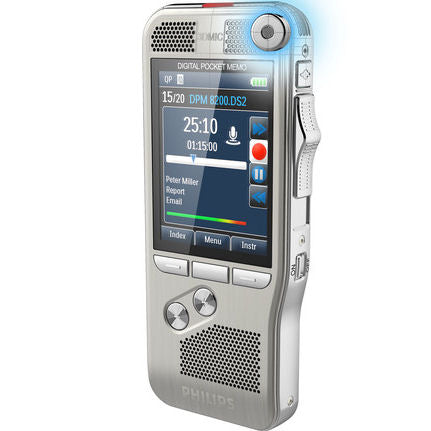 Philips DPM8000/02 Digital Pocket Memo with Speech Exec Pro Dictate 2 year Subscription Software version 11.5 and SR Module