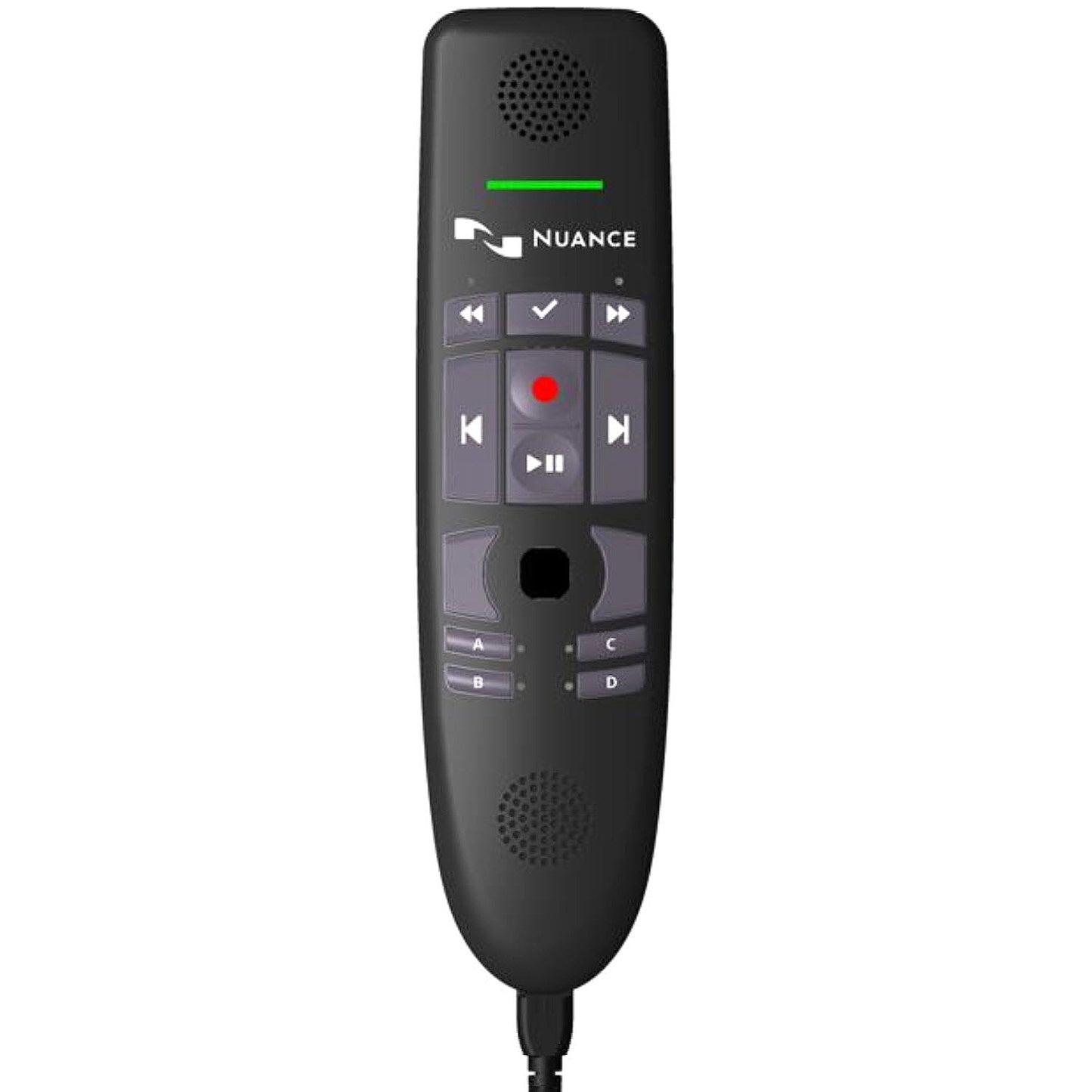Nuance 0POWM4N9-E01 PowerMic 4 Speech Recognition Handheld Microphone with 9 Foot Cord