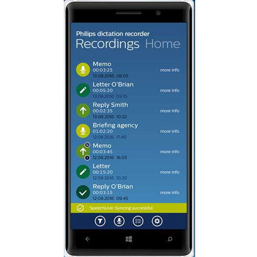 Philips LFH0758 SpeechExec Dictation Recorder App for Windows Dictation Hub License (1 Year License)