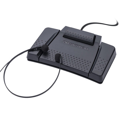 OM System AS-9100 Professional Transcription Kit with RS-31N Pedal, E103 Headset, and 12 Month Subscription License to ODMS Cloud