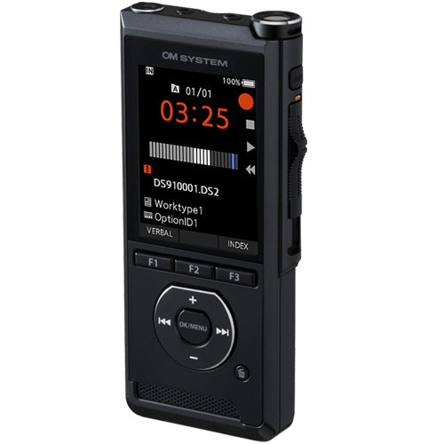 OM System DS-9100 Professional Dictation Recorder with 12 Month Subscription License to ODMS Cloud