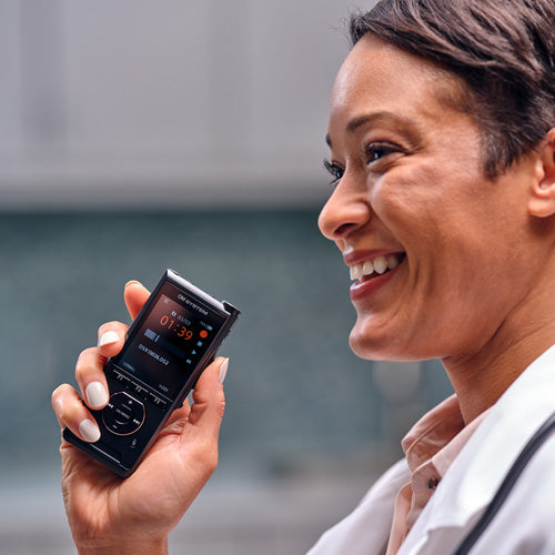 OM System DS-9100 Professional Dictation Recorder with 12 Month Subscription License to ODMS Cloud