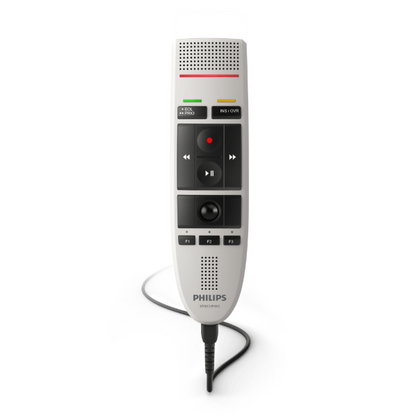 Philips LFH3200/01 SpeechMike III Pro (Push Button Operation) USB Professional PC-Dictation Microphone