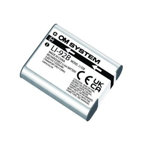 OM System LI-92B Rechargeable Lithium-Ion Battery (3.6V, 1350mAh)