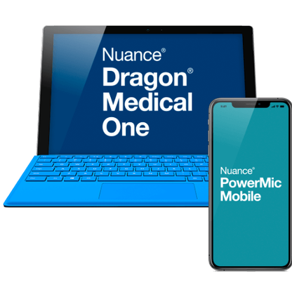 Nuance DMO-1 Dragon Medical One and PowerMic Mobile, 1-Year Term with Implementation Fee Included for First-Time Buyers