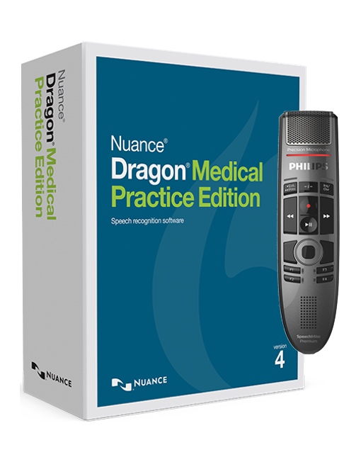 Dragon Medical Practice Edition 4 with Philips Speechmike Premium Touch SMP3700